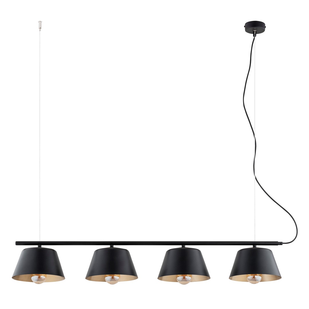 Gelato 100cm Musta kattovalaisin valmistajalta Emibig Lighting - Yksinkertainen mutta tyylik&auml;s muotoilu sopii moderniin sisustukseen ja antaa keveyden ja harmonian tunteen.
