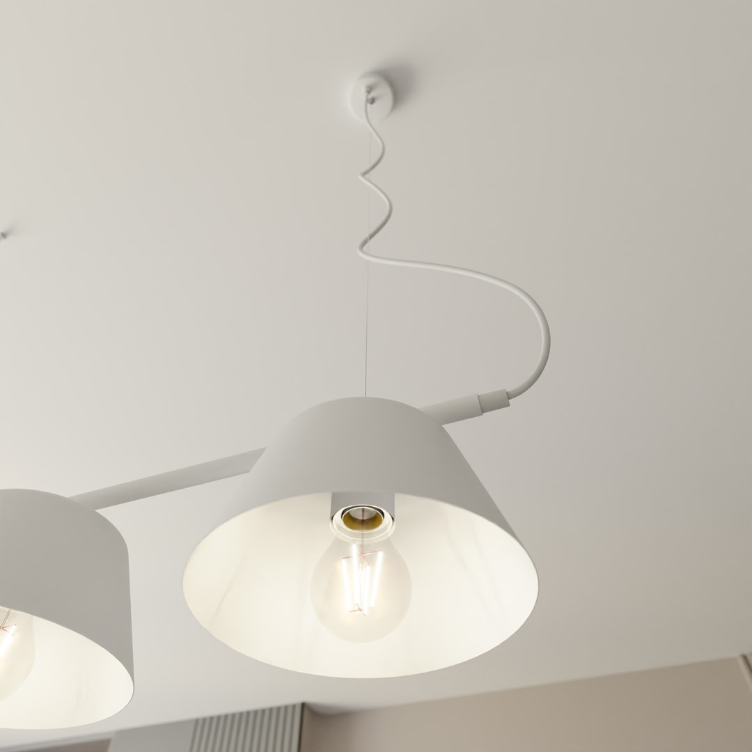 Gelato 100cm Valkoinen kattovalaisin valmistajalta Emibig Lighting - Yksinkertainen mutta tyylik&auml;s muotoilu sopii moderniin sisustukseen ja antaa keveyden ja harmonian tunteen.