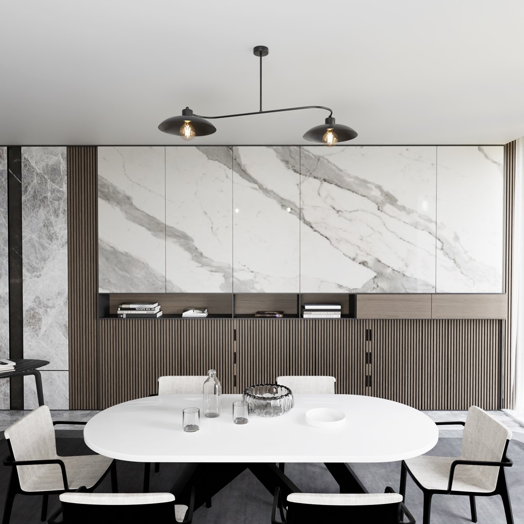 Foster 100cm Musta plafondi valmistajalta Emibig Lighting - Sarja t&auml;ydent&auml;&auml; teollisuustyylisi&auml; sis&auml;tiloja tyylikk&auml;&auml;sti ja tyylikk&auml;&auml;sti.