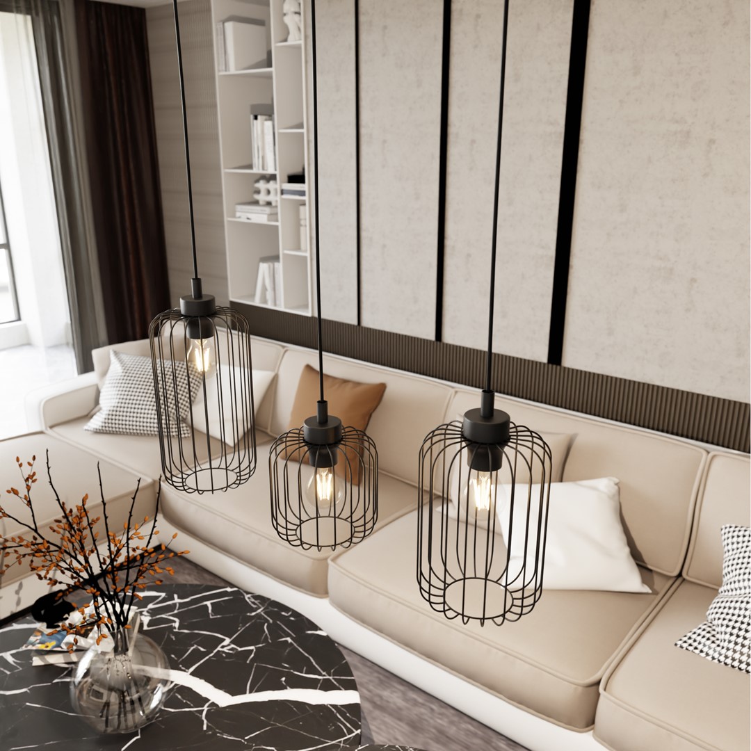 Vander 60cm Musta kattovalaisin valmistajalta Emibig Lighting - Vander &ndash; t&auml;ydellinen yhdistelm&auml; teollista ja eleganttia muotoilua.