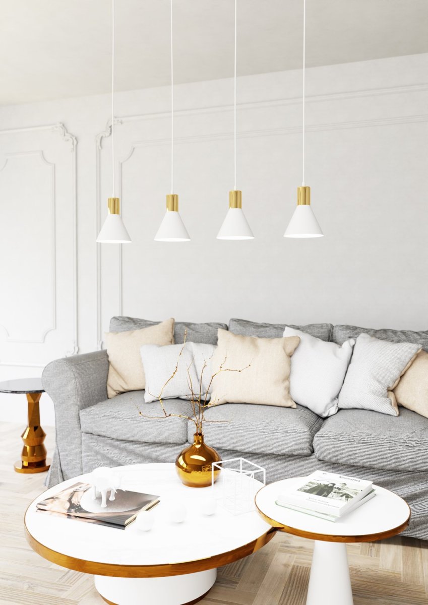 Rosa 90cm Valkoinen kattovalaisin valmistajalta Emibig Lighting - 