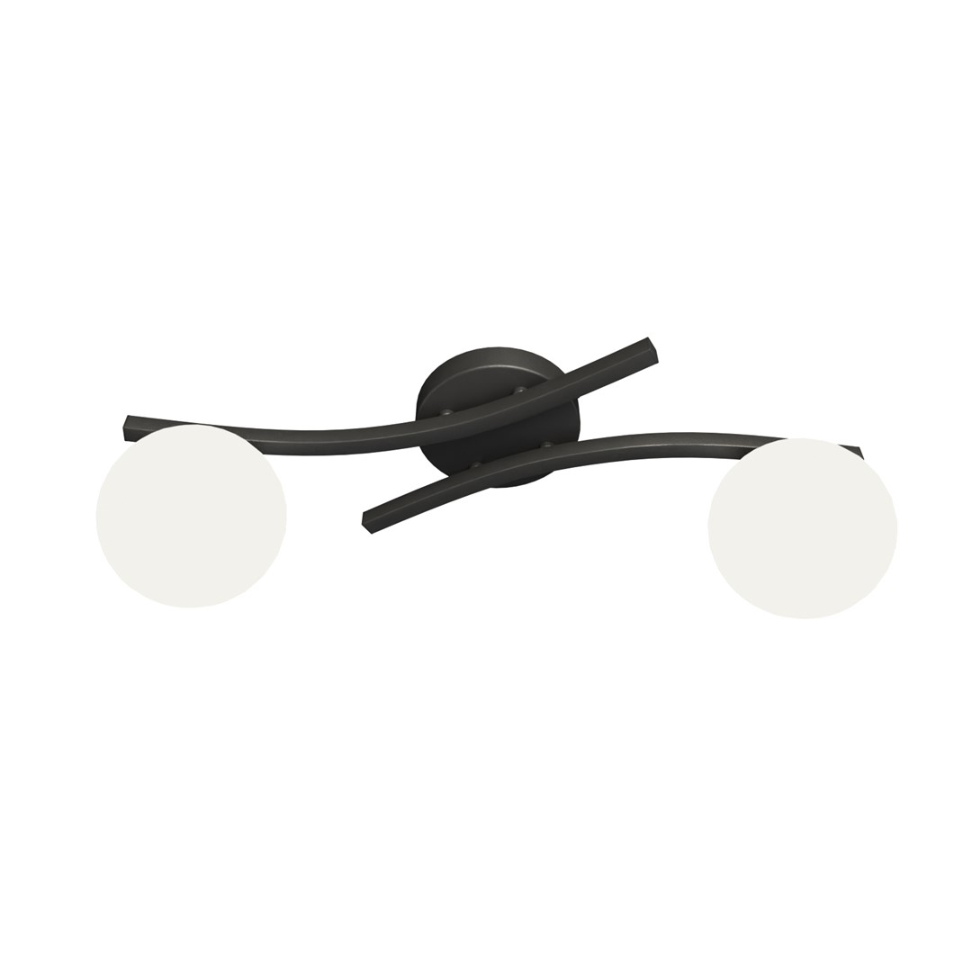Opus 60cm Valkoinen plafondi valmistajalta Emibig Lighting - Yksinkertainen muoto ja opaalilasikuvut antavat huoneeseen pehmeytt&auml; ja keveytt&auml;, kun taas lamppu levitt&auml;&auml; miellytt&auml;v&auml;&auml;, hajavaloa.