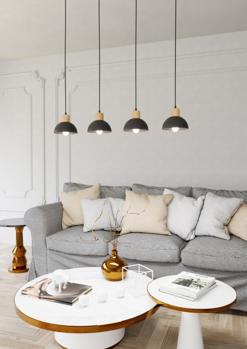 Seco 90cm Musta kattovalaisin valmistajalta Emibig Lighting - Erinomainen valinta niille, jotka pit&auml;v&auml;t minimalismista ja luonnon inspiroimasta muotoilusta.
