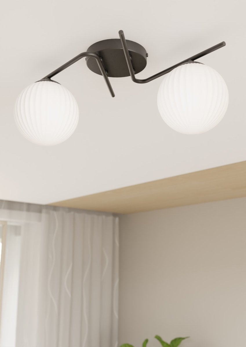 Vespa 48cm Valkoinen plafondi valmistajalta Emibig Lighting - T&auml;ydellinen nykyaikaiseen sisustukseen &ndash; Vespa sopii yht&auml; hyvin olohuoneisiin ja ruokailutiloihin kuin toimistoon, jossa yhdistyv&auml;t toiminnallisuus ja estetiikka.