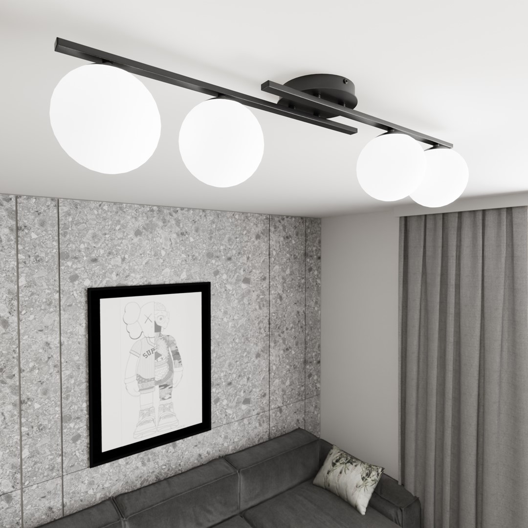 Kairo 87cm Musta plafondi valmistajalta Emibig Lighting - 