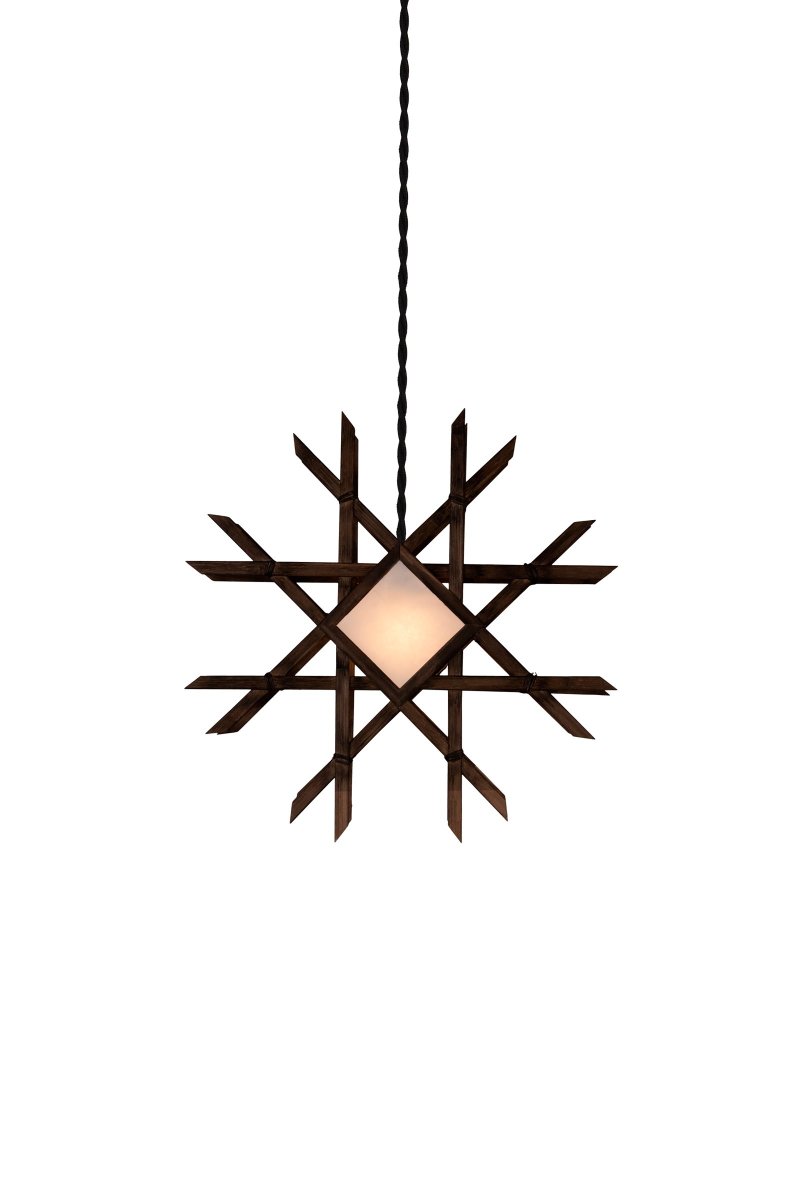 Lea Ø45 Ruskea valmistajalta Globen Lighting - Valaisin on valmistettu k&auml;sin ja siin&auml; on perinteinen ilme japanin elementeill&auml;.