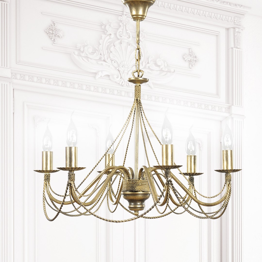 Tori Ø63 Kulta kattovalaisin valmistajalta Emibig Lighting - Tori on kaunis, hienostunut ja eksklusiivinen valaisin, joka t&auml;ydent&auml;&auml; t&auml;ydellisesti klassisia asetelmia.