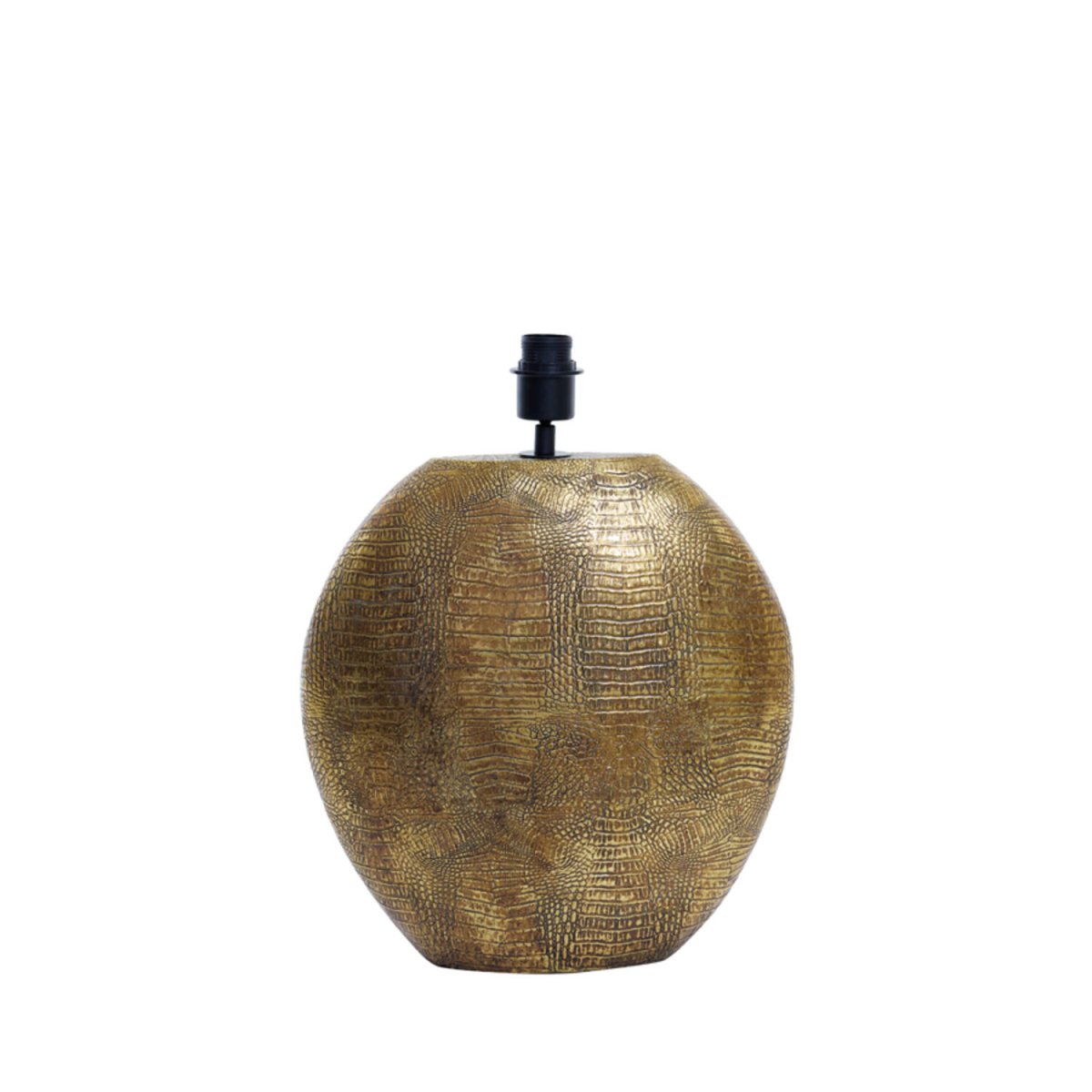 Skeld 40cm Pronssi lampunjalka valmistajalta Light & Living - Tässä ainutlaatuisessa antiikkisen pronssin värisessä lampunjalassa on kaunis teksturoitu pinta, joka on saanut inspiraationsa matelijakuvioista ja antaa sille ylellisen ja hienostuneen ilmeen.