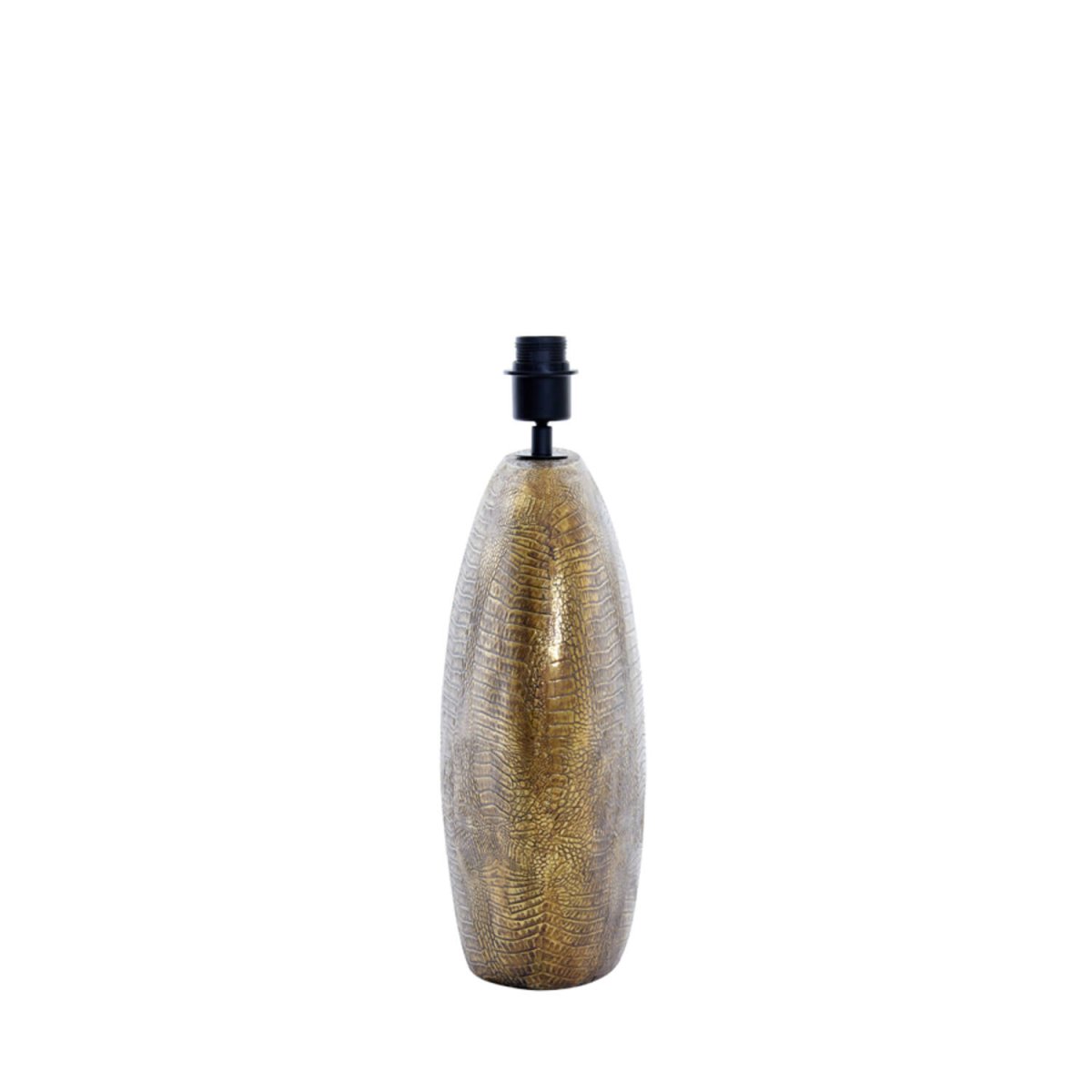 Skeld 40cm Pronssi lampunjalka valmistajalta Light & Living - Tässä ainutlaatuisessa antiikkisen pronssin värisessä lampunjalassa on kaunis teksturoitu pinta, joka on saanut inspiraationsa matelijakuvioista ja antaa sille ylellisen ja hienostuneen ilmeen.