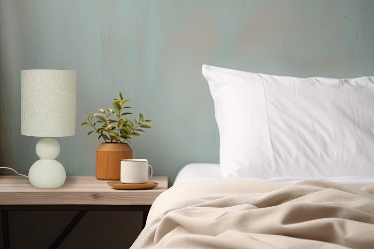 Kalamata 42cm Luonnonvalkoinen pöytävalaisin valmistajalta Aneta Lighting - Kalamata on tyylikäs ja elegantti keraaminen pöytävalaisin.