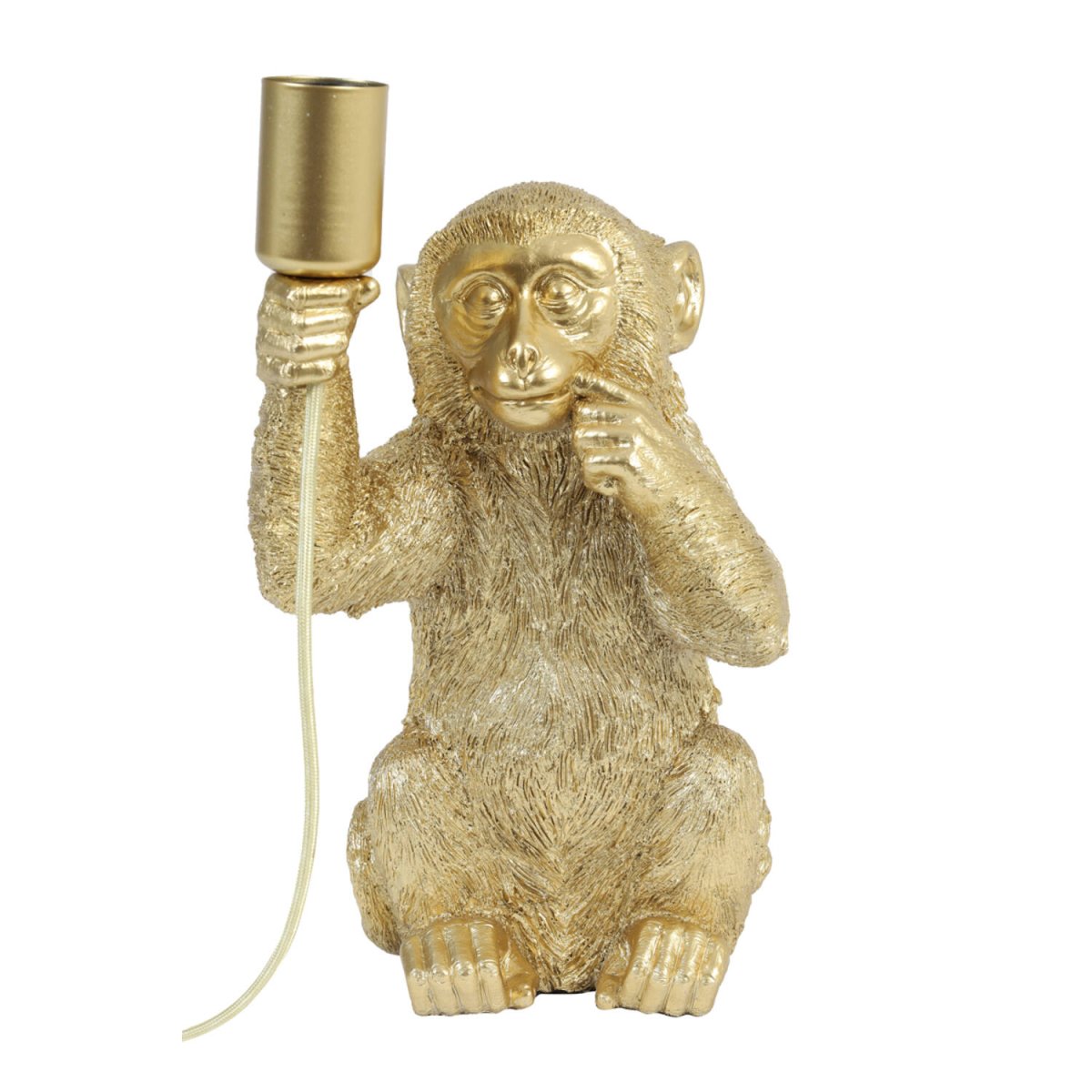 Monkey 34cm Kulta pöytävalaisin valmistajalta Light & Living - Monkey on leikkisä luonteeltaan valaisin, anna sen valaista kotisi ainutlaatuisella ja viehättävällä muotoilullaan!