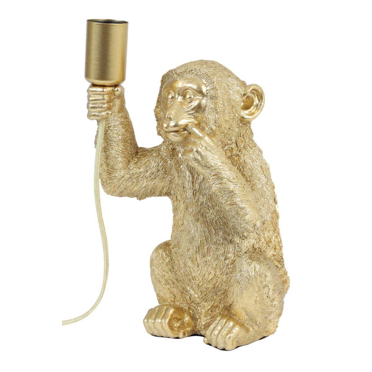 Monkey 34cm Kulta pöytävalaisin valmistajalta Light & Living - Monkey on leikkisä luonteeltaan valaisin, anna sen valaista kotisi ainutlaatuisella ja viehättävällä muotoilullaan!