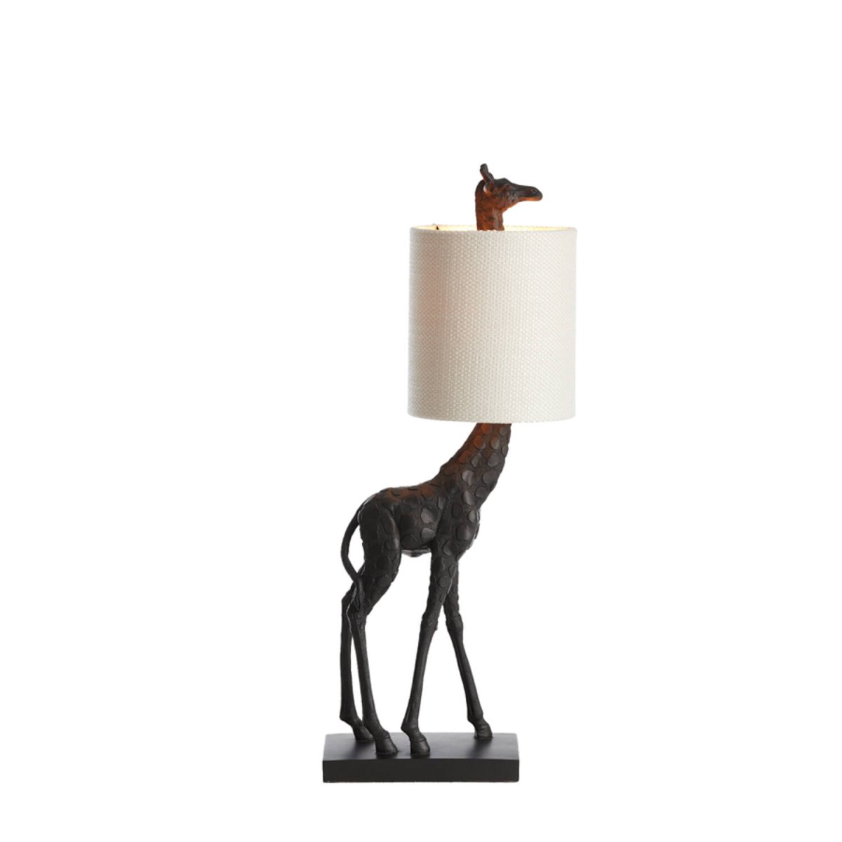 Giraffe 60cm Musta pöytävalaisin valmistajalta Light & Living - Kirahvi on ainutlaatuinen p&ouml;yt&auml;valaisin, jossa yhdistyy rohkea muotoilu ja eleganssi.