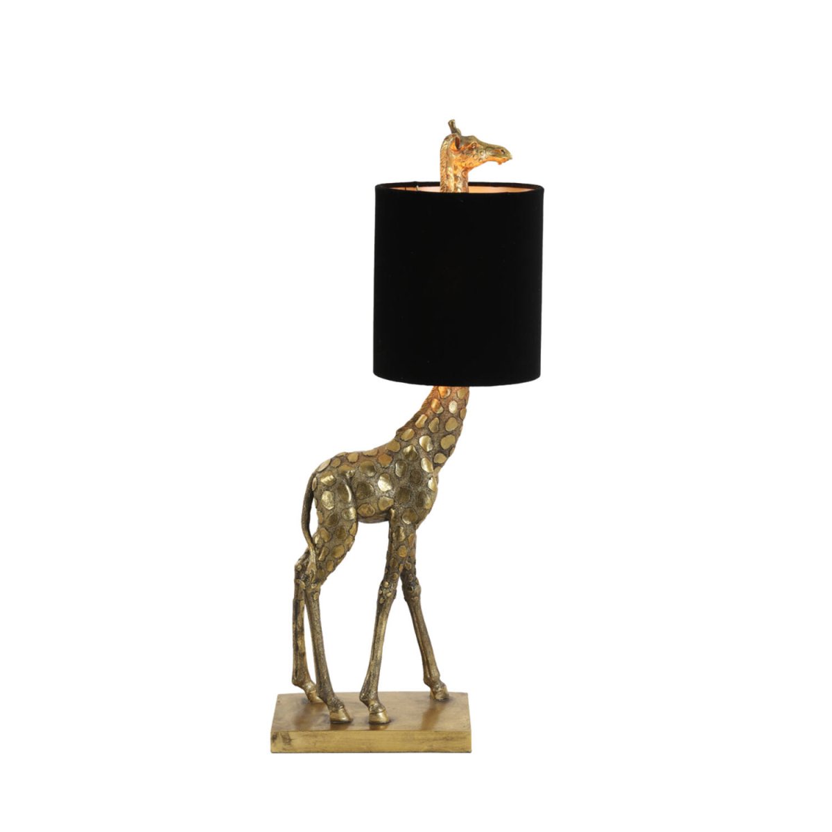 Giraffe 60cm Kulta pöytävalaisin valmistajalta Light & Living - Kirahvi on ainutlaatuinen p&ouml;yt&auml;valaisin, jossa yhdistyy rohkea muotoilu ja eleganssi.