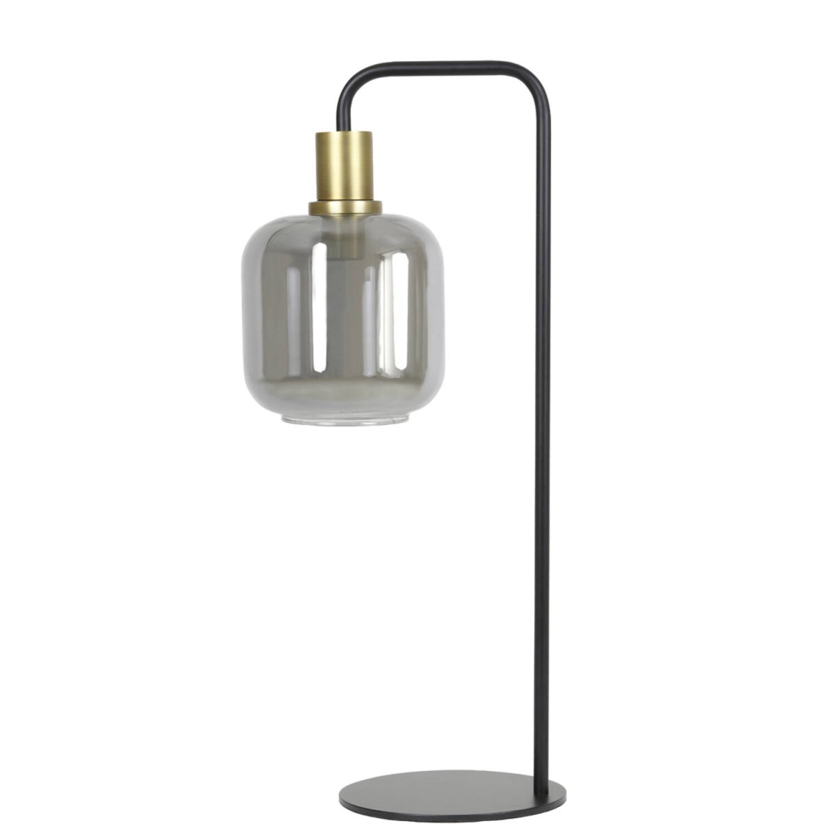 Lekar 58cm Musta pöytävalaisin valmistajalta Light & Living - Sävytetyt lasit luovat pehmeän ja lämpimän valon jakautumisen, joka on täydellinen tyylikkääseen ja eleganttiin sisustukseen.