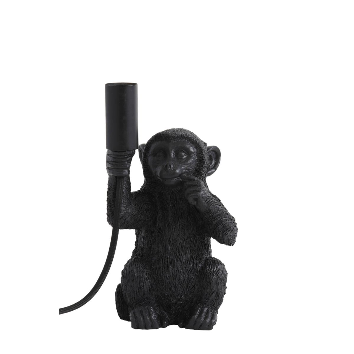 Monkey 23cm Musta pöytävalaisin valmistajalta Light & Living - Monkey on leikkisä luonteeltaan valaisin, anna sen valaista kotisi ainutlaatuisella ja viehättävällä muotoilullaan!