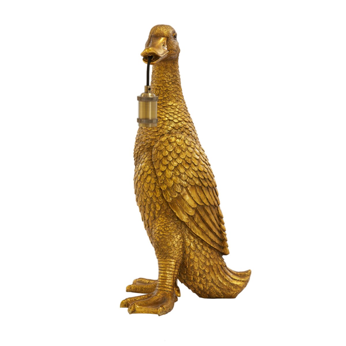 Duck 65cm Antiikki kultaa pöytävalaisin valmistajalta Light & Living - 