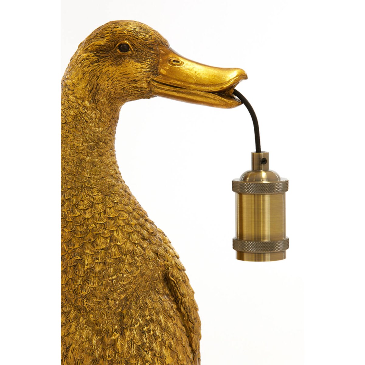 Duck 65cm Antiikki kultaa pöytävalaisin valmistajalta Light & Living - 