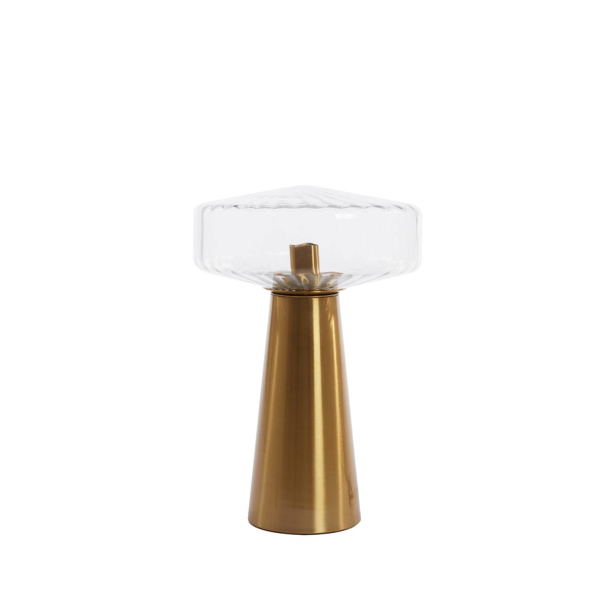 Pleat 45cm Kulta/kirkas pöytävalaisin valmistajalta Light & Living - 
