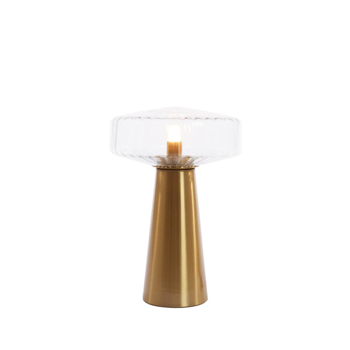 Pleat 45cm Kulta/kirkas pöytävalaisin valmistajalta Light & Living - 