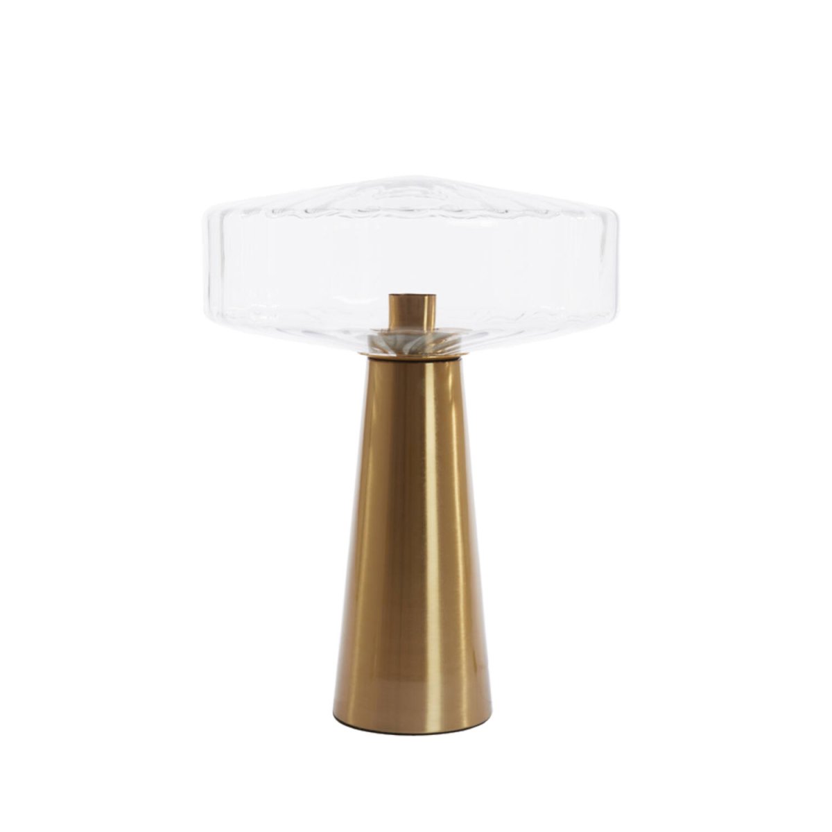 Pleat 53cm Kulta/kirkas pöytävalaisin valmistajalta Light & Living - 