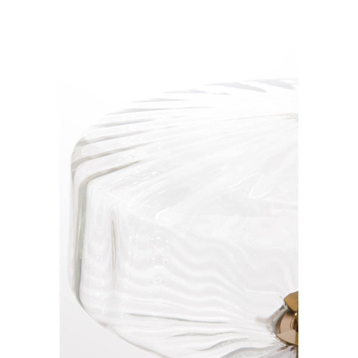 Pleat 53cm Kulta/kirkas pöytävalaisin valmistajalta Light & Living - 