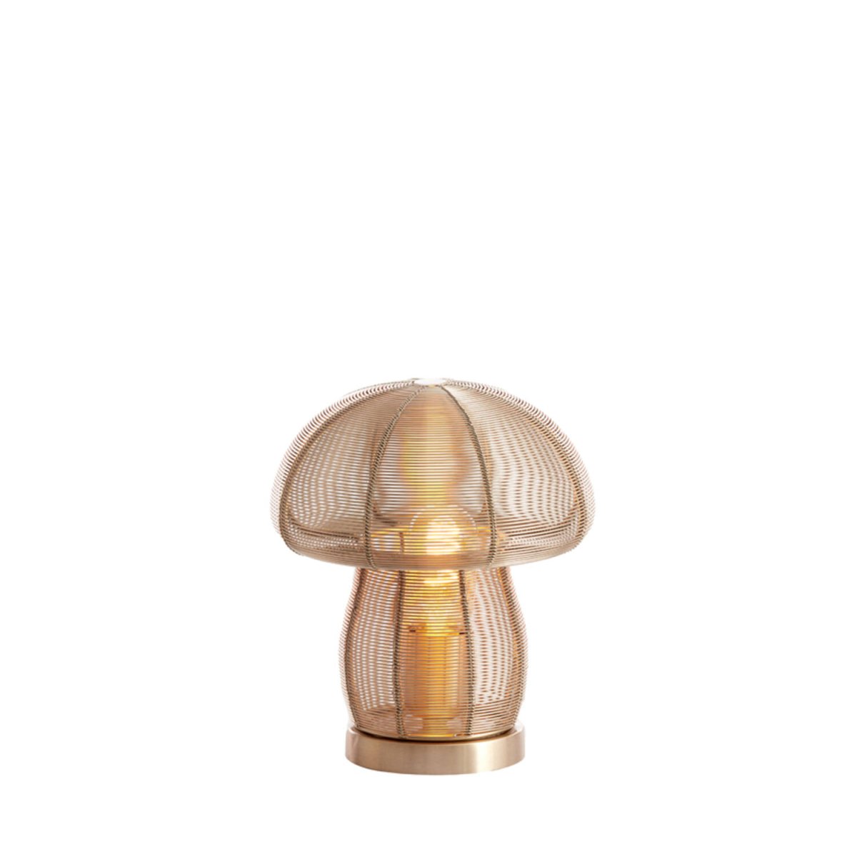 Mushroom 24cm Kulta pöytävalaisin valmistajalta Light & Living - Sen sienimäinen muoto antaa ainutlaatuisen ja tyylikkään ilmeen, ja se sopii täydellisesti sisustuksen ylellisyyden ja leikkisyyden lisäämiseen!