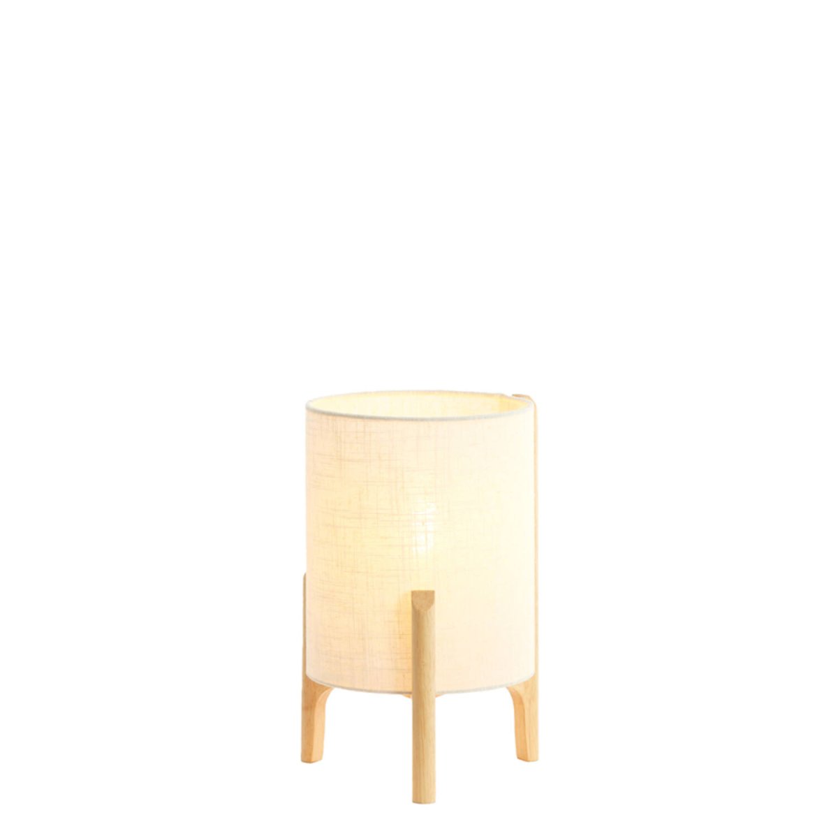Litto 33cm Valkoinen pöytävalaisin valmistajalta Light & Living - Valaisimessa on tukeva vaalea puurunko ja valkoinen pellavavarjostin, joka levitt&auml;&auml; pehme&auml;&auml; ja miellytt&auml;v&auml;&auml; valoa.