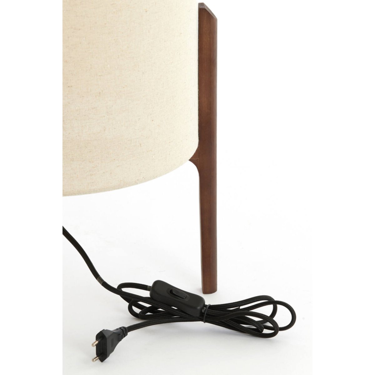 Litto 58cm Luonto pöytävalaisin valmistajalta Light & Living - Valaisimessa on tukeva tumma puurunko ja luonnonv&auml;rinen pellavavarjostin, joka levitt&auml;&auml; pehme&auml;&auml; ja miellytt&auml;v&auml;&auml; valoa.
