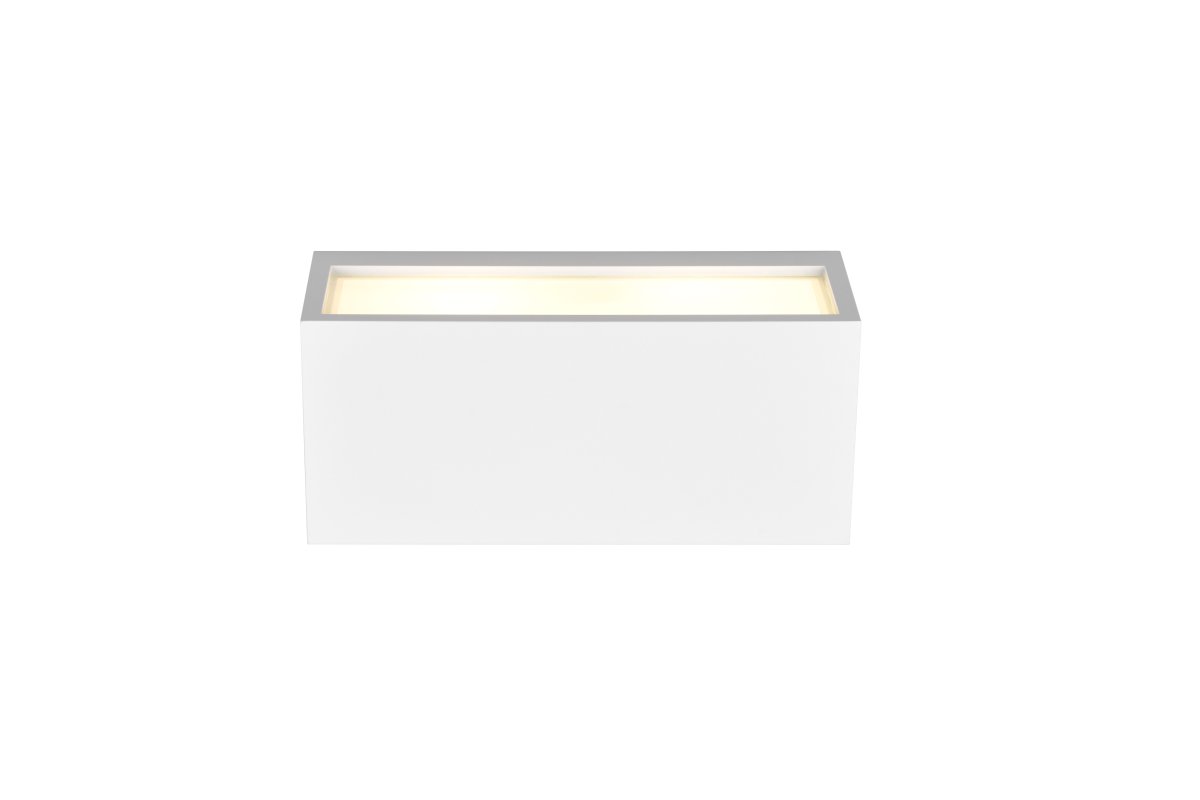 Mayenne 25cm Valkoinen ulkovalo valmistajalta Trio Lighting - Se säteilee sekä ylöspäin että alaspäin miellyttävää valoa, joka korostaa sisäänkäyntiä, julkisivua ja terassia modernilla tyylikkyydellä.