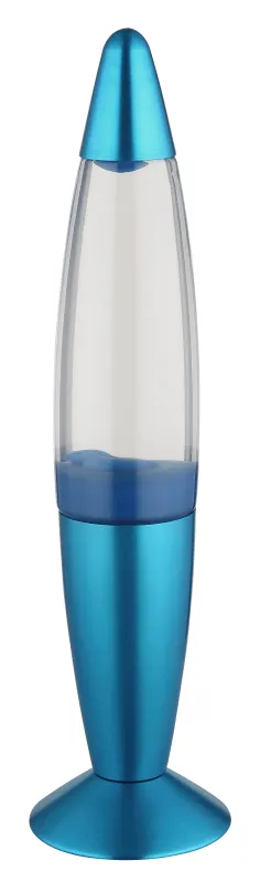 Etna Sininen lasten valaisin valmistajalta Globo Lighting - Etna &auml;r en fascinerande lavalampa med klar v&auml;tska och bl&aring;tt vax som sm&auml;lter l&aring;ngsamt och skapar hypnotiska ljuseffekter.