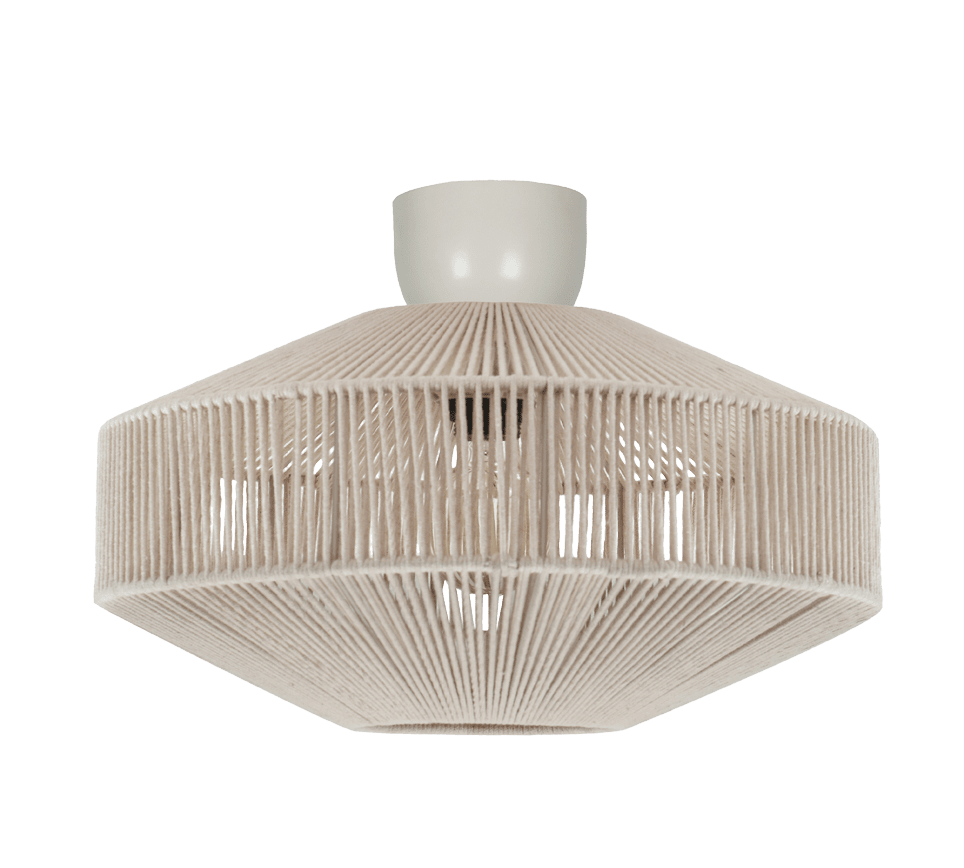 Svea Ø46 Beige plafondi valmistajalta Trio Lighting - Svea-kattovalaisin yhdist&auml;&auml; boheemin ilmeen luonnolliseen eleganssiin ja antaa kotiisi pehme&auml;n ja tyylikk&auml;&auml;n tunnelman.