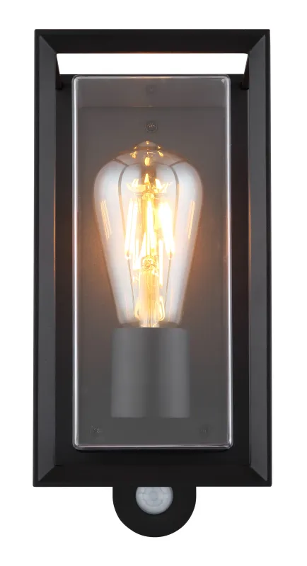 Logana Musta ulkovalo valmistajalta Globo Lighting - Med sin rektangul&auml;ra design och unika ljusspridning kombinerar den stil och funktion.