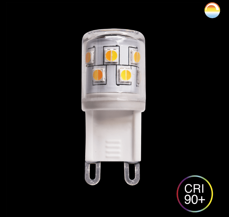 LED G9 MINI 2,5W 2200-3000K dim to warm valmistajalta Unison - 