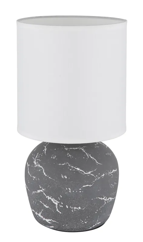 Marble 30cm Harmaa pöytävalaisin valmistajalta Globo Lighting - Marble &auml;r b&aring;de en funktionell belysning och en stilfull inredningsdetalj som ger ditt hem en elegant touch.
