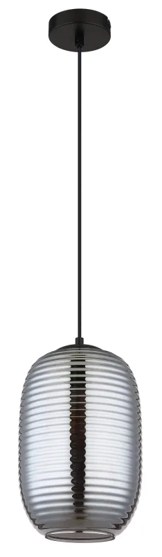 Jefrey Ø20 Savun värinen kattovalaisin valmistajalta Globo Lighting - Denna eleganta taklampa &auml;r utrustad med en rund kupa i r&ouml;kf&auml;rgat glas.