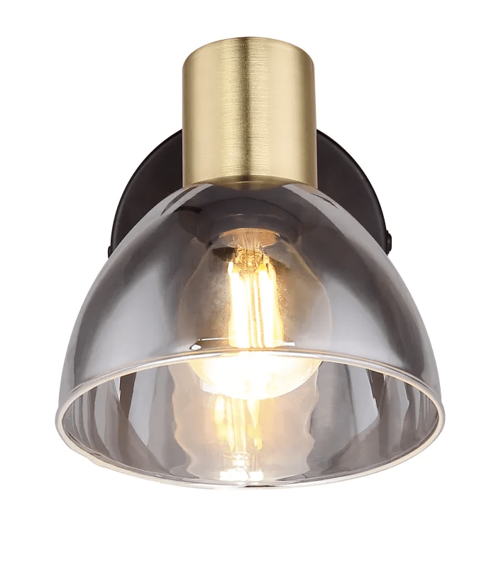 Jay 12cm Musta lukulamppu valmistajalta Globo Lighting - Valaisimessa yhdistyv&auml;t musta metalli, mattapinta ja savulasi, jolloin se luo hienostuneen ilmeen ja sopii sek&auml; olohuoneeseen ett&auml; makuuhuoneeseen tai eteiseen.