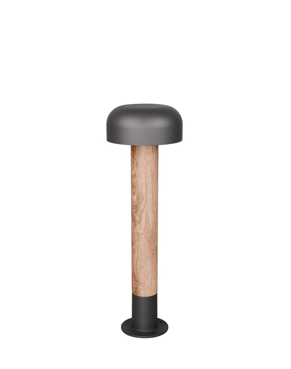 Fraser 54cm Puun jäljitelmä pylväsvalaisimet valmistajalta Trio Lighting - Fraser on valmistettu valetusta alumiinista ja yhdist&auml;&auml; modernin minimalismin luonnollisiin yksityiskohtiin.