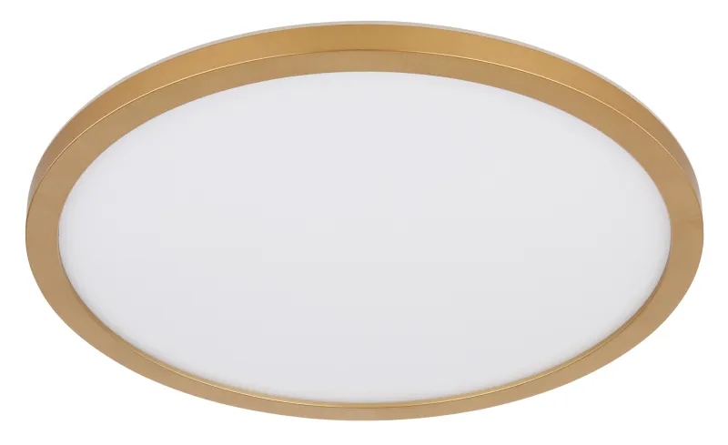 Sapana Ø30 Messinki kylpyhuoneen valaisin valmistajalta Globo Lighting - Lampan &auml;r tillverkad av matt m&auml;ssingsf&auml;rgad och vit plast, vilket ger ett mjukt och bl&auml;ndfritt ljus.