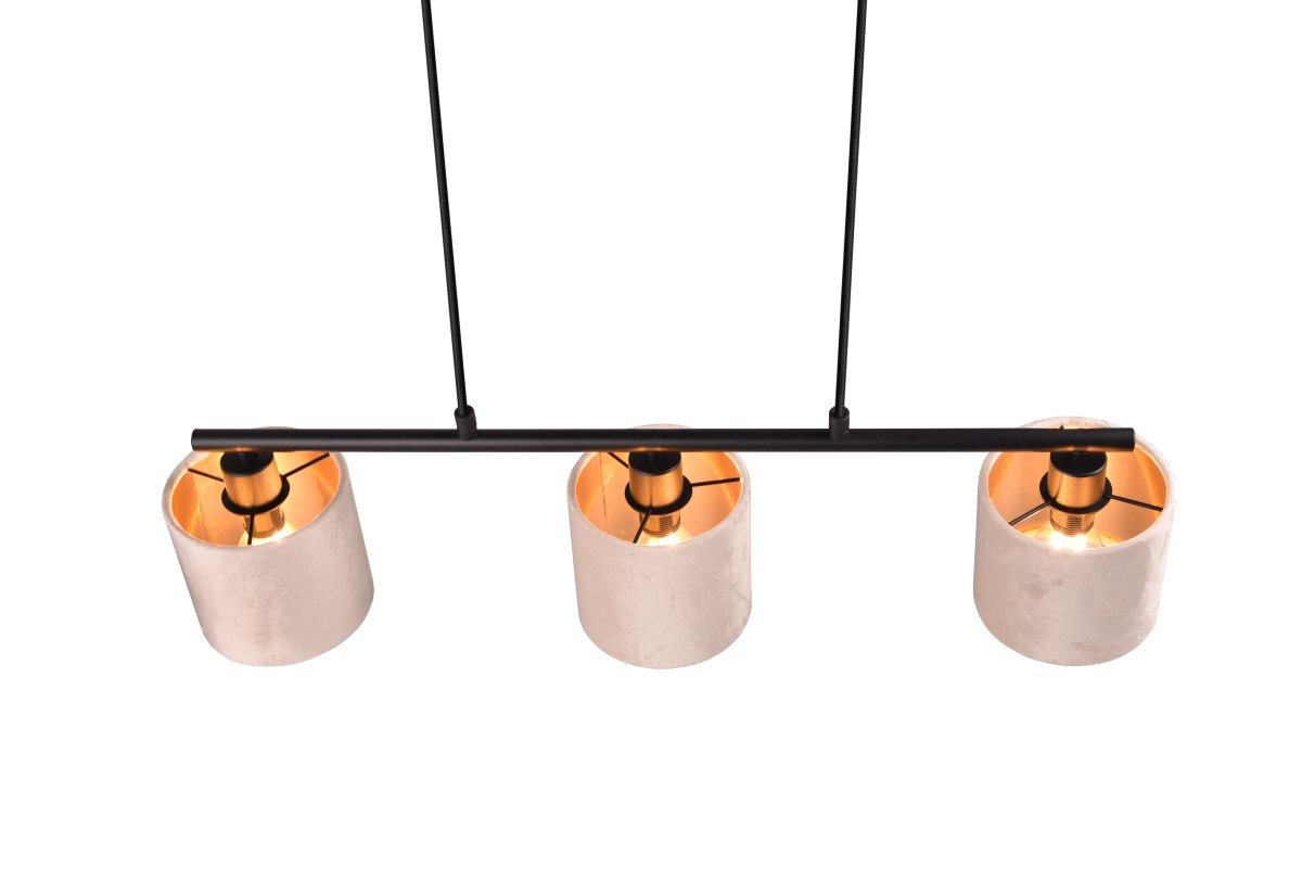 Julieta 66cm Beige kattovalaisin valmistajalta Trio Lighting - Neutraali värisävy ja pehmeät kangasvarjostimet luovat huoneeseen viihtyisän ja rauhallisen tunnelman.