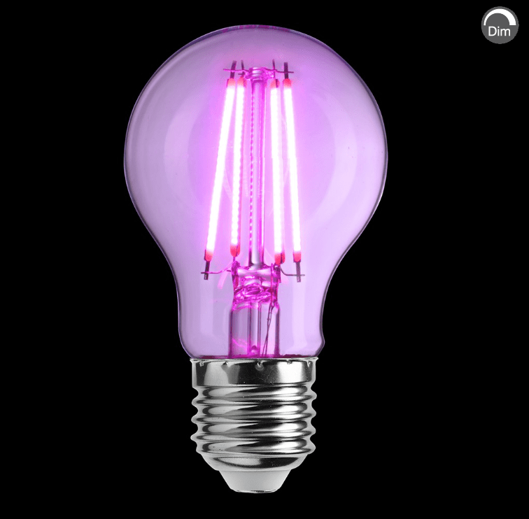 E27 LED kasvilamppu 6W Vaaleanpunainen valmistajalta Unison - 