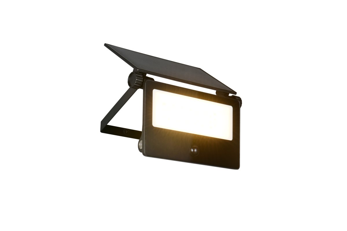 Moura 20cm Musta ulkovalo valmistajalta Trio Lighting - Moura on tehokas ja ympäristöystävällinen ulkovalo, jossa on integroitu aurinkopaneeli ja ladattavat akut.