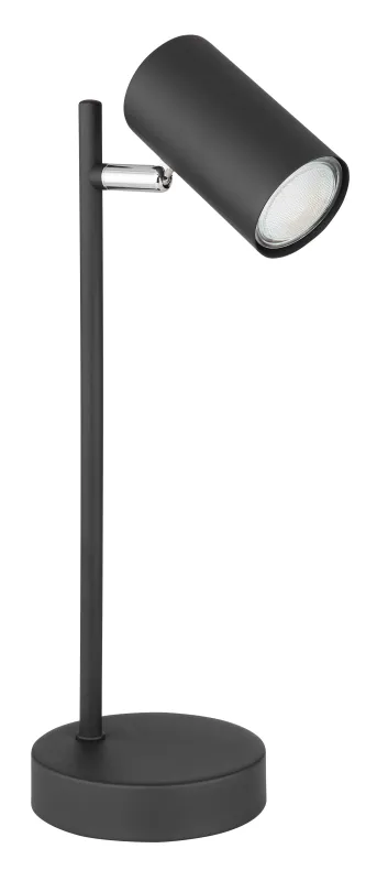 Robby 35cm Musta työpöytävalaisin valmistajalta Globo Lighting - Robby &auml;r en praktisk skrivbordslampa som blir ett stilfullt tillskott till ditt hem.