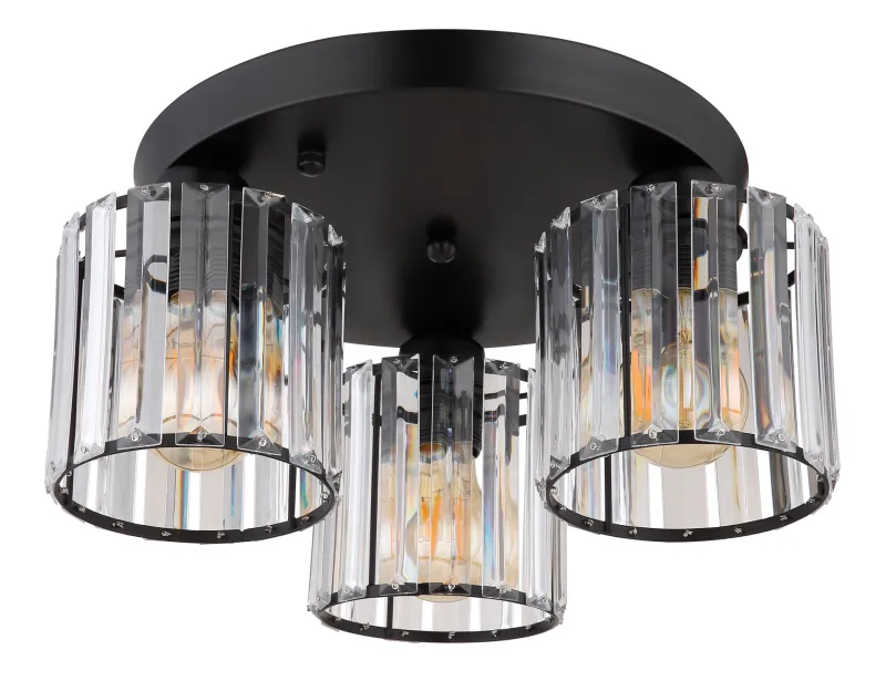 Jordana Ø35 Musta plafondi valmistajalta Globo Lighting - Jordana &auml;r en elegant plafond som imponerar med sin eleganta och stilrena design.