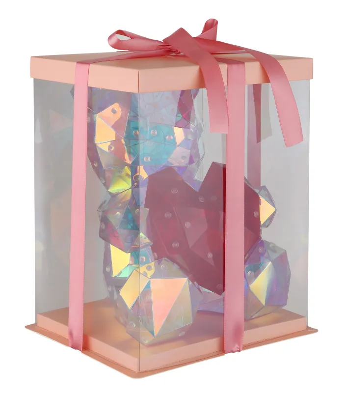 Brondar Läpinäkyvä lasten valaisin valmistajalta Globo Lighting - Den charmiga bordslampan i form av en s&ouml;t bj&ouml;rn med ett hj&auml;rta i kristall-look sprider ett magiskt sken i rummet.