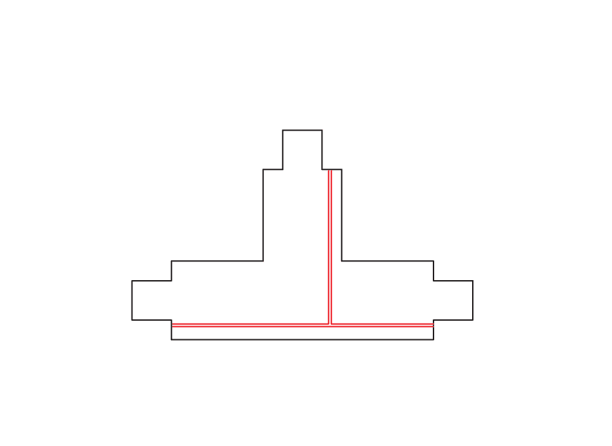 T-Liitin (GB36-2) Musta valmistajalta Belid - 