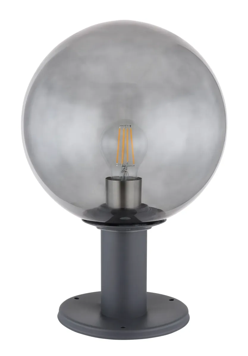 Hedwig 50cm Antrasiitti valmistajalta Globo Lighting - T&auml;m&auml; Hedwig-sarjan porttilyhty (&oslash; 25 cm) tekee vaikutuksen elegantilla ja tyylikk&auml;&auml;ll&auml; antrasiitinv&auml;risell&auml; valetulla alumiinilla.