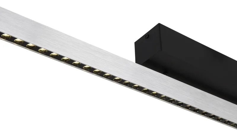 Dentsy 120cm Teräs kattovalaisin valmistajalta Globo Lighting - Med den smidiga touchknappen f&ouml;r av/p&aring; och den stegl&ouml;sa touchdimmern kan du enkelt justera ljusstyrkan efter &ouml;nskem&aring;l.