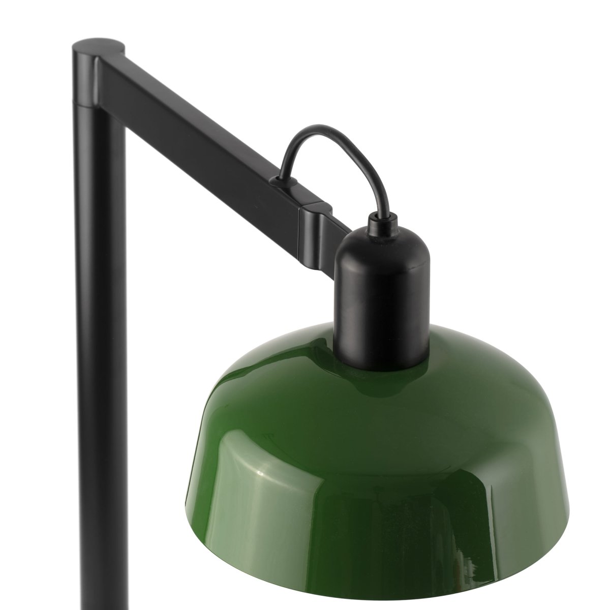 Tatawin 58cm Vihreä työpöytävalaisin valmistajalta Faro Barcelona - Tatawin on p&ouml;yt&auml;valaisin, jossa on musta runko ja vihre&auml; metallinen varjostin, joka tarjoaa suunnattua, kohdennettua valoa.