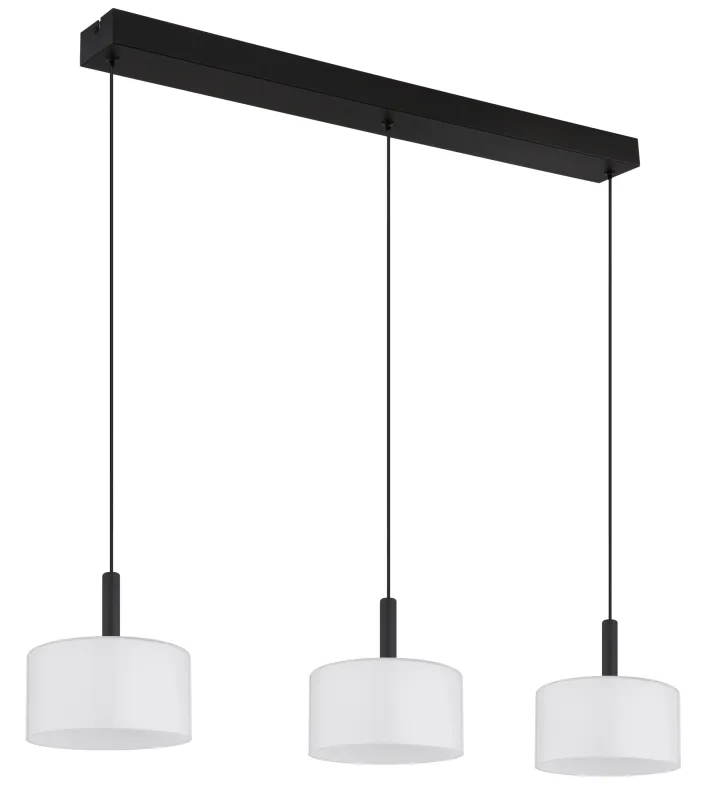 Trenton 96cm Valkoinen kattovalaisin valmistajalta Globo Lighting - Denna takpendel &auml;r idealisk f&ouml;r matsalar och k&ouml;k, d&auml;r den skapar en inbjudande atmosf&auml;r och ett stilrent uttryck.